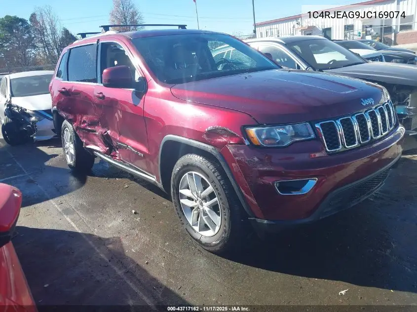 1C4RJEAG9JC169074 2018 Jeep Grand Cherokee Laredo E 4X2