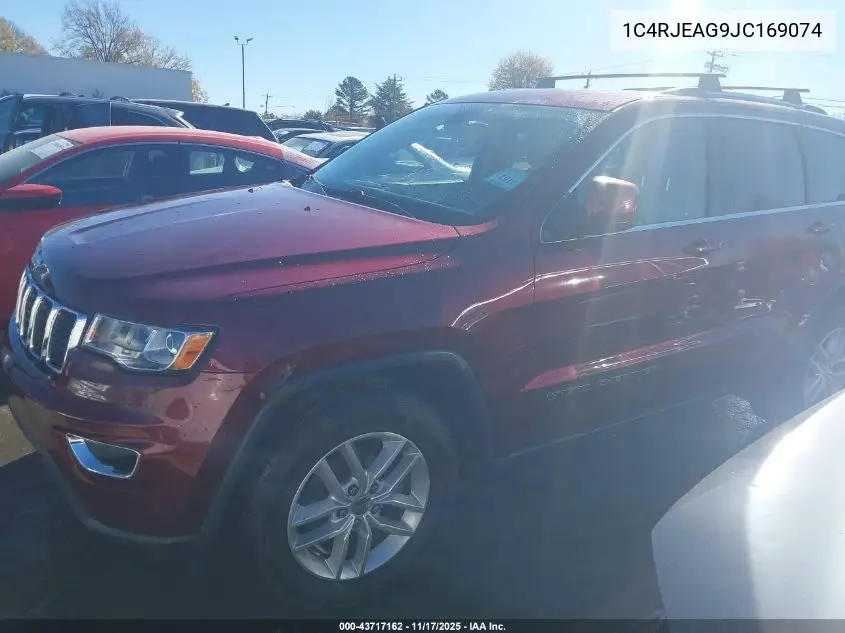 1C4RJEAG9JC169074 2018 Jeep Grand Cherokee Laredo E 4X2