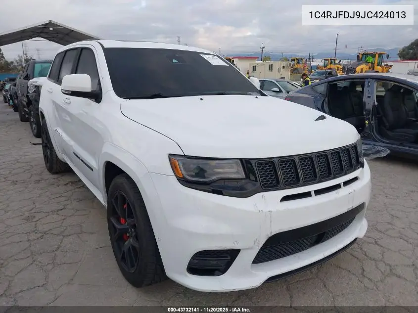 1C4RJFDJ9JC424013 2018 Jeep Grand Cherokee Srt 4X4