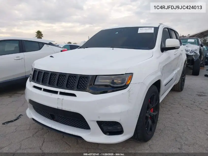 1C4RJFDJ9JC424013 2018 Jeep Grand Cherokee Srt 4X4
