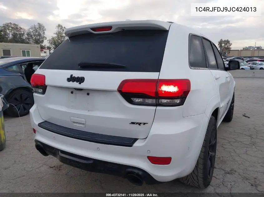 1C4RJFDJ9JC424013 2018 Jeep Grand Cherokee Srt 4X4