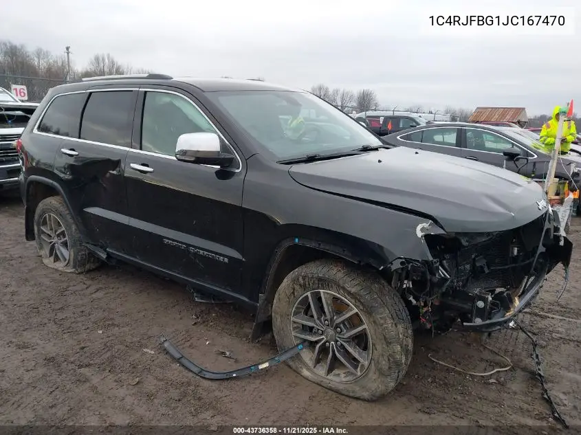 1C4RJFBG1JC167470 2018 Jeep Grand Cherokee Limited 4X4