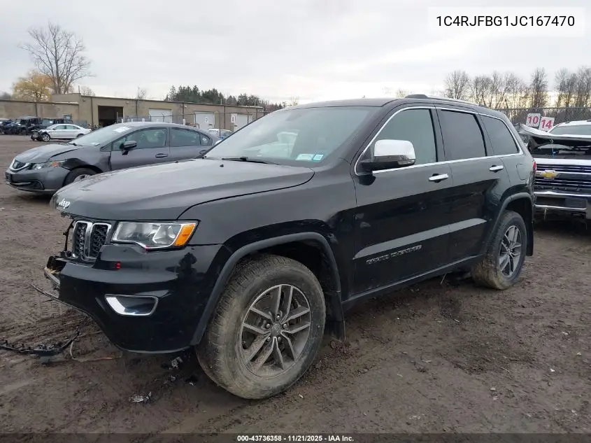1C4RJFBG1JC167470 2018 Jeep Grand Cherokee Limited 4X4