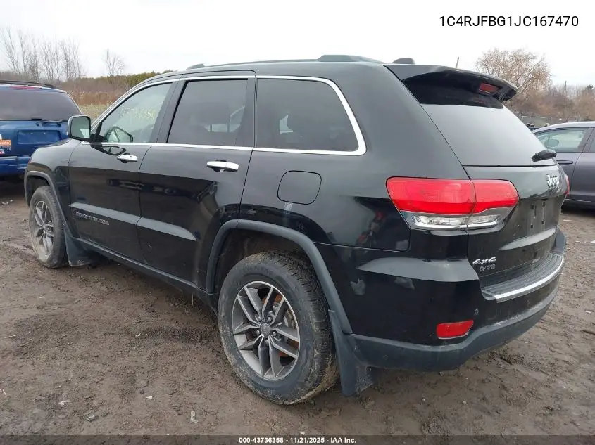 1C4RJFBG1JC167470 2018 Jeep Grand Cherokee Limited 4X4