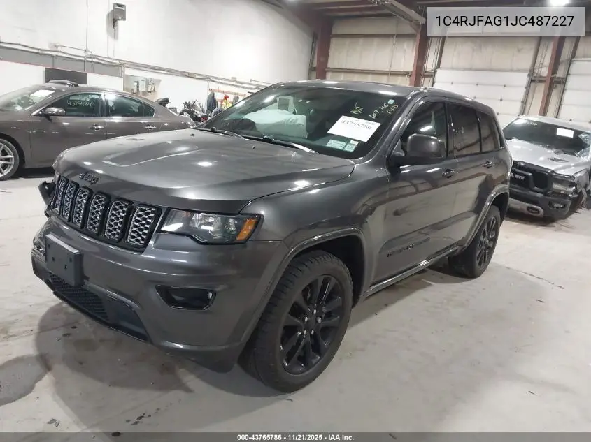 1C4RJFAG1JC487227 2018 Jeep Grand Cherokee Altitude 4X4
