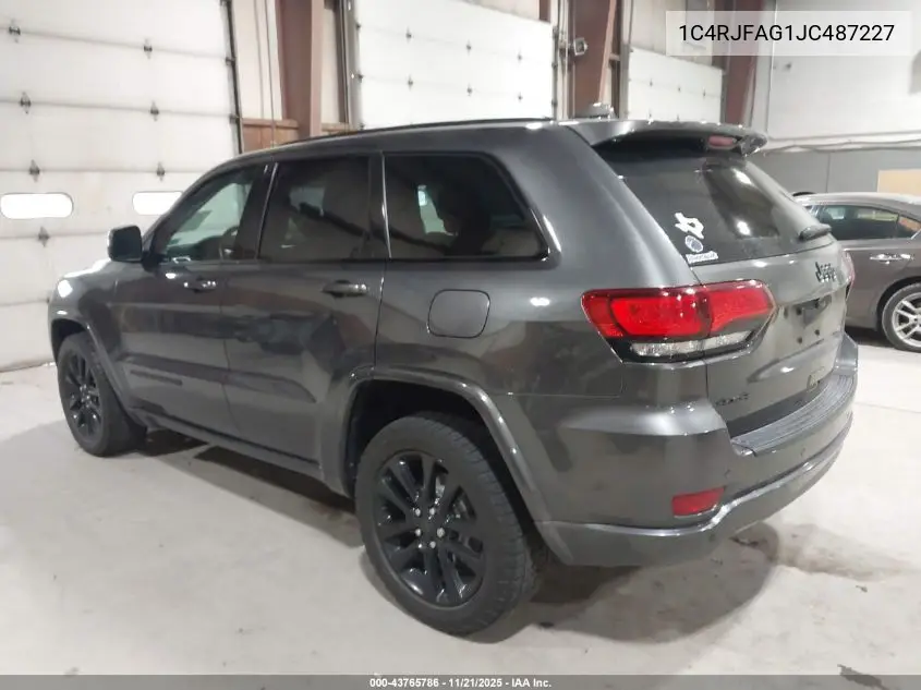 1C4RJFAG1JC487227 2018 Jeep Grand Cherokee Altitude 4X4