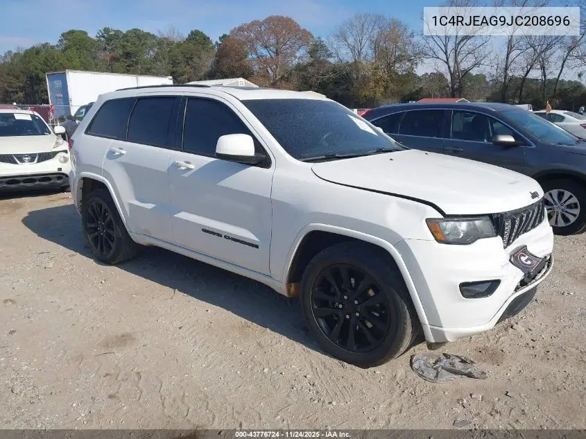 1C4RJEAG9JC208696 2018 Jeep Grand Cherokee Altitude 4X2