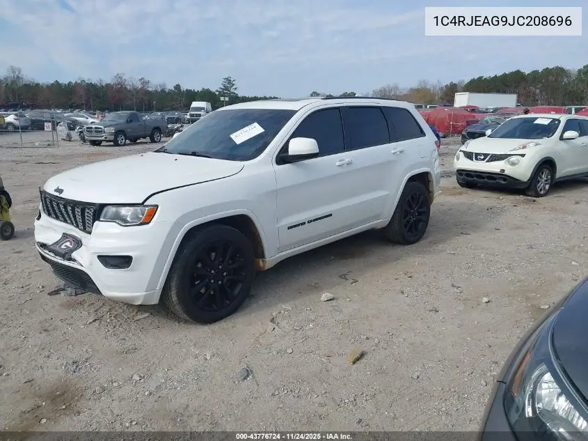 1C4RJEAG9JC208696 2018 Jeep Grand Cherokee Altitude 4X2