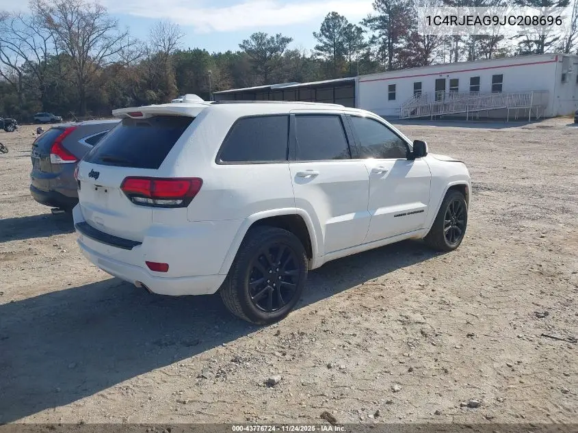 1C4RJEAG9JC208696 2018 Jeep Grand Cherokee Altitude 4X2