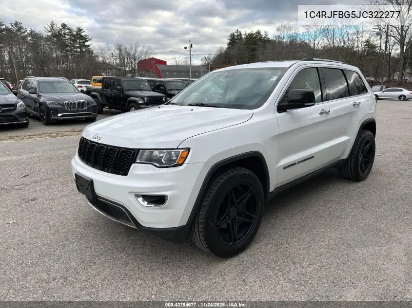 1C4RJFBG5JC322277 2018 Jeep Grand Cherokee Limited 4X4