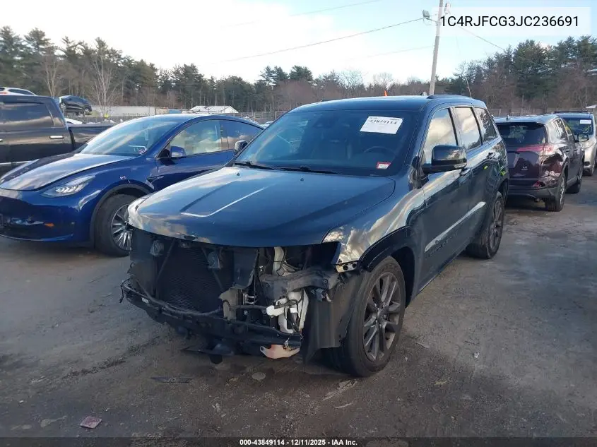 1C4RJFCG3JC236691 2018 Jeep Grand Cherokee High Altitude 4X4