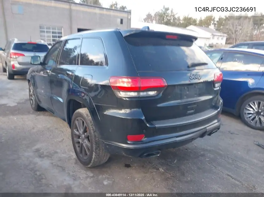 1C4RJFCG3JC236691 2018 Jeep Grand Cherokee High Altitude 4X4