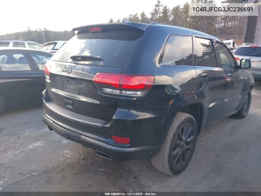 1C4RJFCG3JC236691 2018 Jeep Grand Cherokee High Altitude 4X4