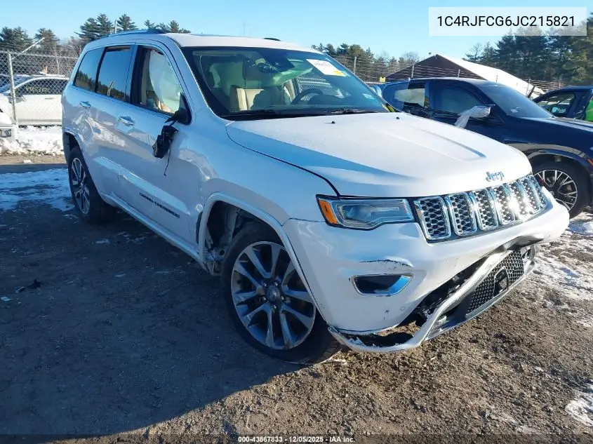 1C4RJFCG6JC215821 2018 Jeep Grand Cherokee Overland 4X4