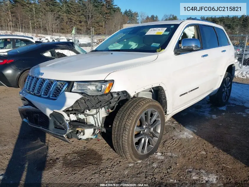 1C4RJFCG6JC215821 2018 Jeep Grand Cherokee Overland 4X4