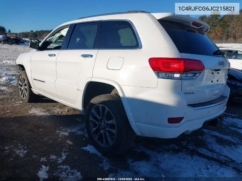 1C4RJFCG6JC215821 2018 Jeep Grand Cherokee Overland 4X4