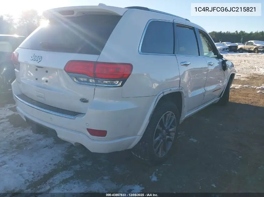 1C4RJFCG6JC215821 2018 Jeep Grand Cherokee Overland 4X4
