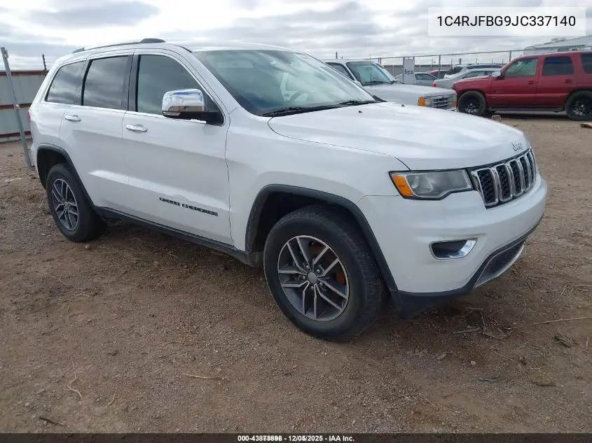 1C4RJFBG9JC337140 2018 Jeep Grand Cherokee Limited 4X4