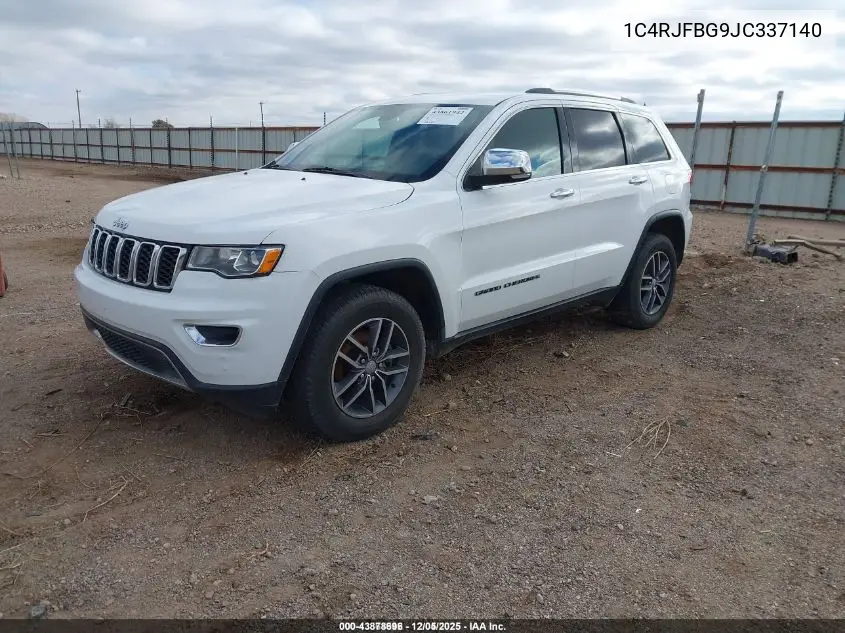 1C4RJFBG9JC337140 2018 Jeep Grand Cherokee Limited 4X4