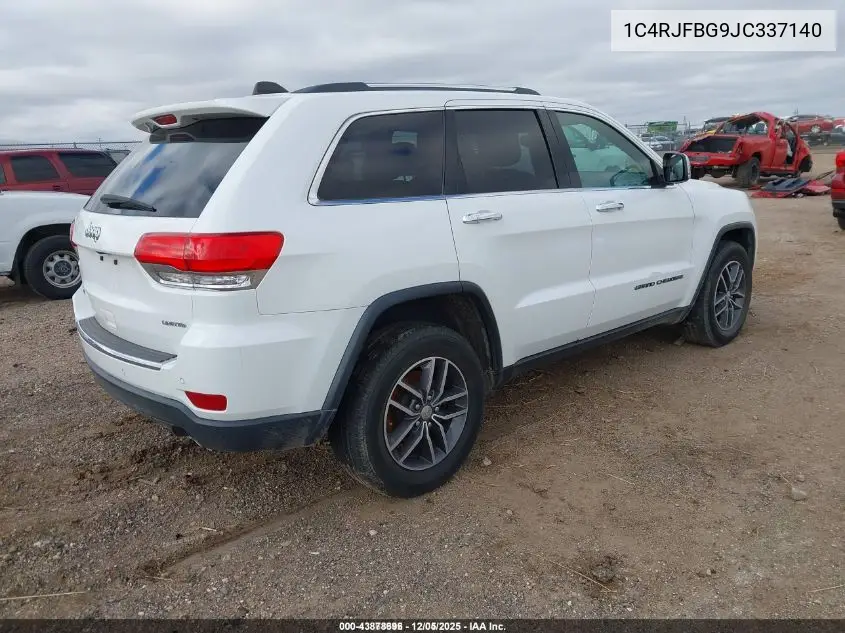 1C4RJFBG9JC337140 2018 Jeep Grand Cherokee Limited 4X4