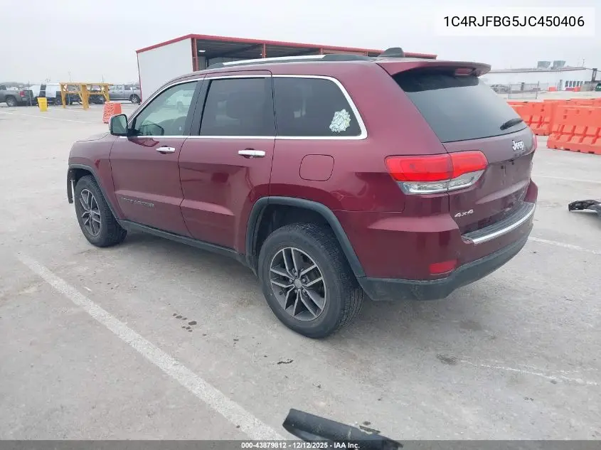 1C4RJFBG5JC450406 2018 Jeep Grand Cherokee Limited 4X4