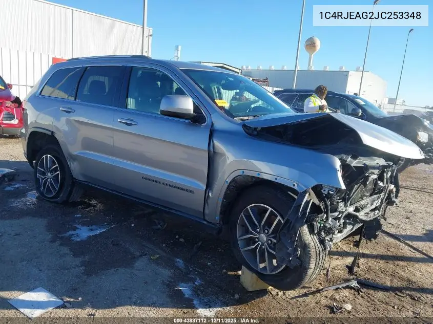 1C4RJEAG2JC253348 2018 Jeep Grand Cherokee Laredo E 4X2