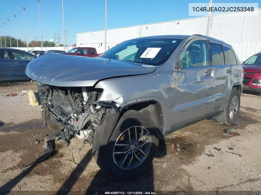 1C4RJEAG2JC253348 2018 Jeep Grand Cherokee Laredo E 4X2