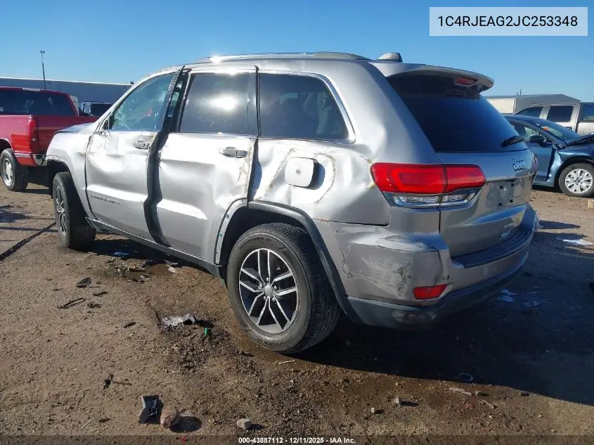 1C4RJEAG2JC253348 2018 Jeep Grand Cherokee Laredo E 4X2