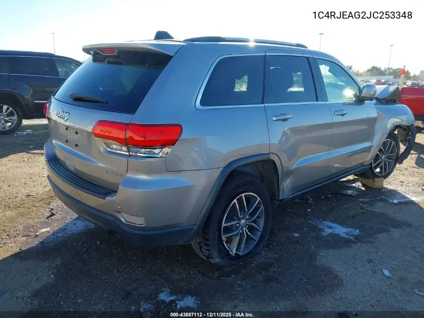 1C4RJEAG2JC253348 2018 Jeep Grand Cherokee Laredo E 4X2