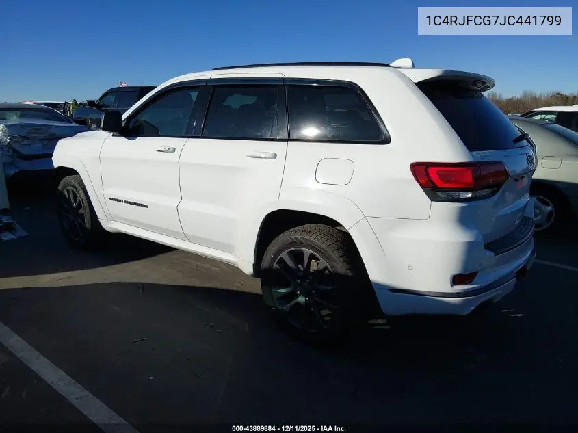 1C4RJFCG7JC441799 2018 Jeep Grand Cherokee High Altitude 4X4