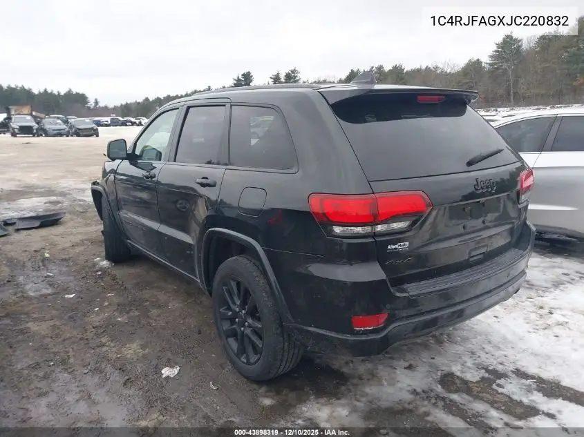 1C4RJFAGXJC220832 2018 Jeep Grand Cherokee Altitude 4X4