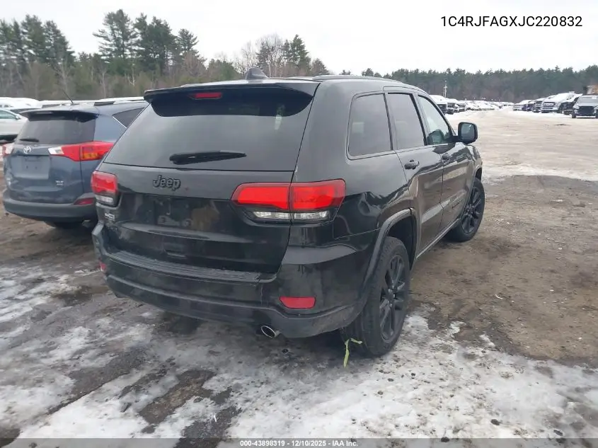 1C4RJFAGXJC220832 2018 Jeep Grand Cherokee Altitude 4X4