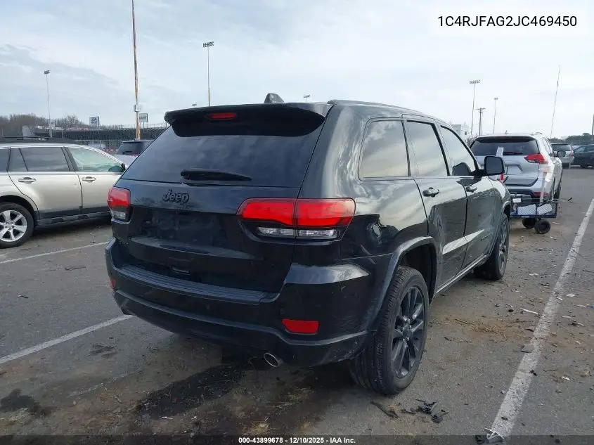 1C4RJFAG2JC469450 2018 Jeep Grand Cherokee Altitude 4X4
