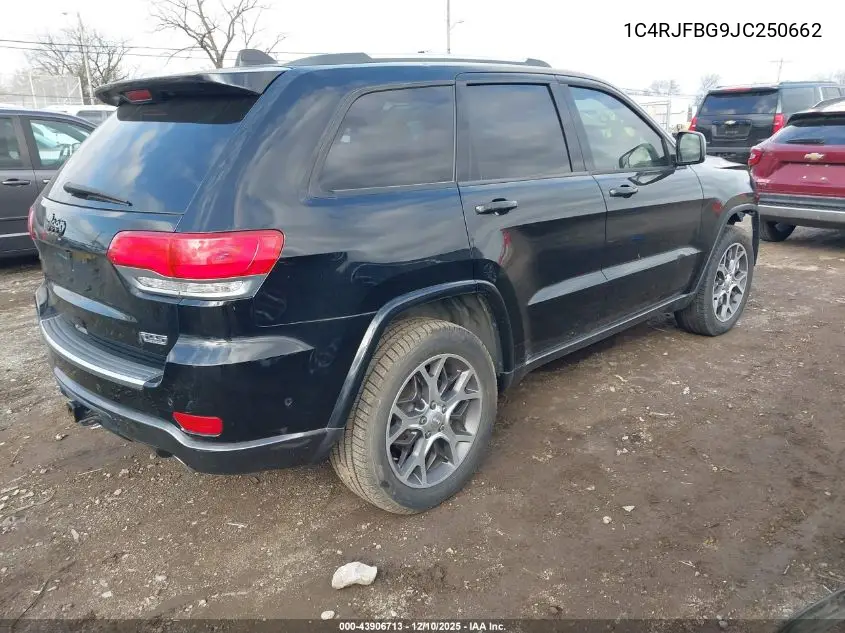 1C4RJFBG9JC250662 2018 Jeep Grand Cherokee Sterling Edition 4X4