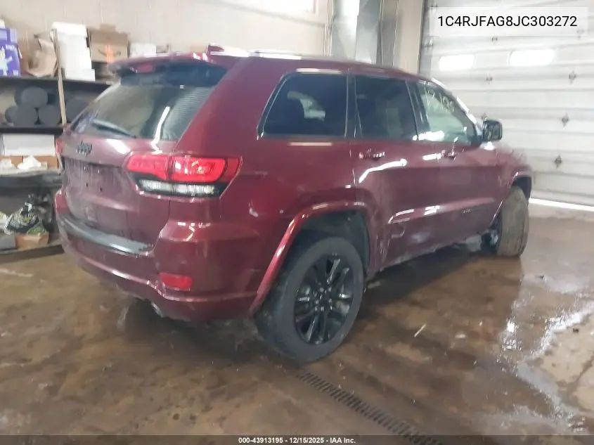 1C4RJFAG8JC303272 2018 Jeep Grand Cherokee Altitude 4X4