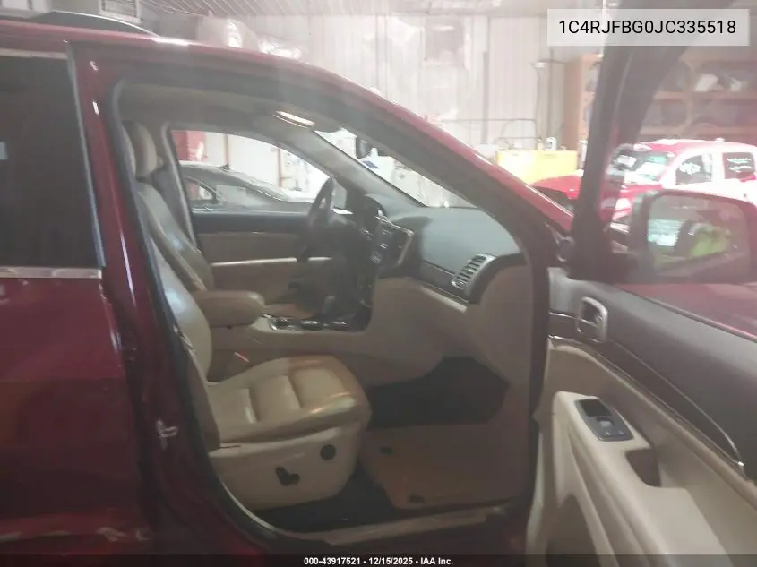 1C4RJFBG0JC335518 2018 Jeep Grand Cherokee Limited 4X4