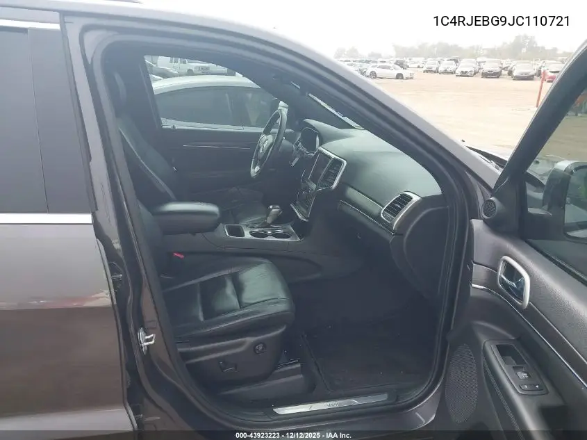 1C4RJEBG9JC110721 2018 Jeep Grand Cherokee Limited 4X2