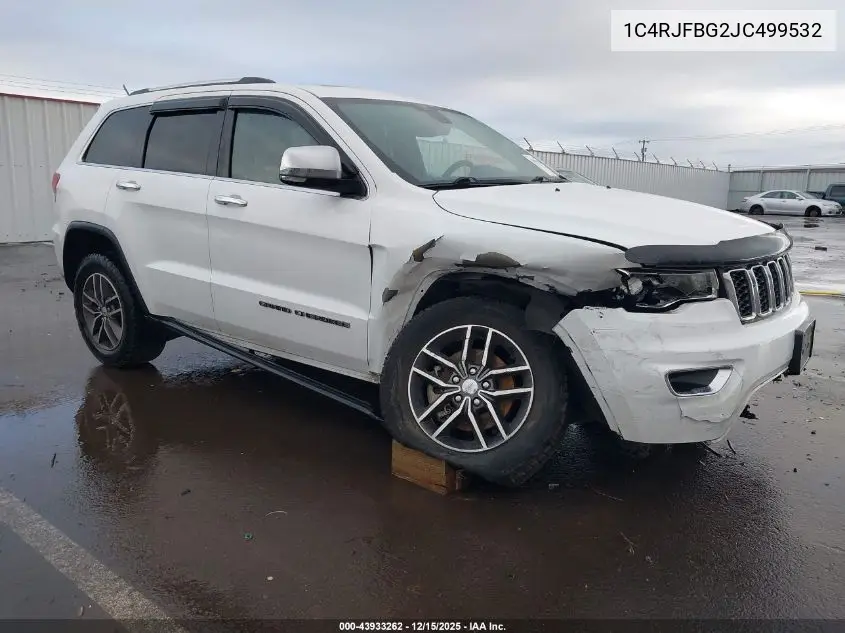 1C4RJFBG2JC499532 2018 Jeep Grand Cherokee Limited 4X4