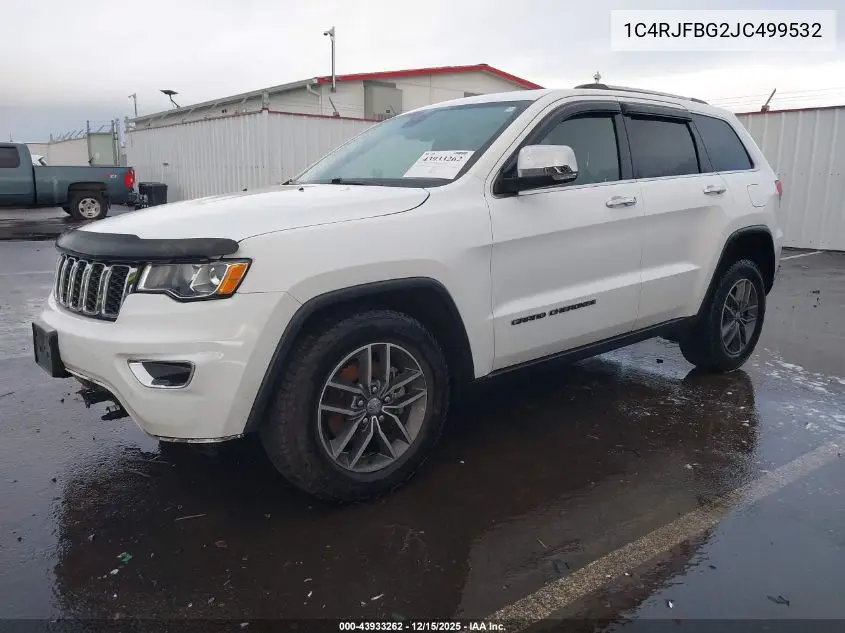 1C4RJFBG2JC499532 2018 Jeep Grand Cherokee Limited 4X4