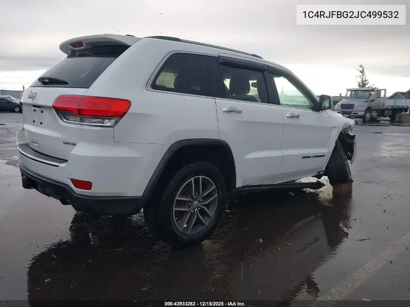 1C4RJFBG2JC499532 2018 Jeep Grand Cherokee Limited 4X4