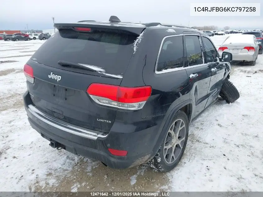 1C4RJFBG6KC797258 2019 Jeep Grand Cherokee Limited