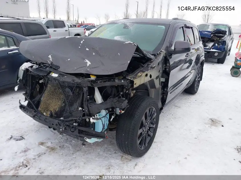 1C4RJFAG7KC825554 2019 Jeep Grand Cherokee Laredo