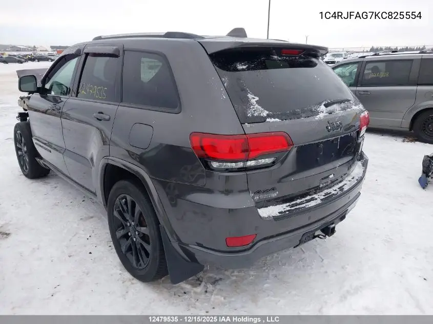 1C4RJFAG7KC825554 2019 Jeep Grand Cherokee Laredo