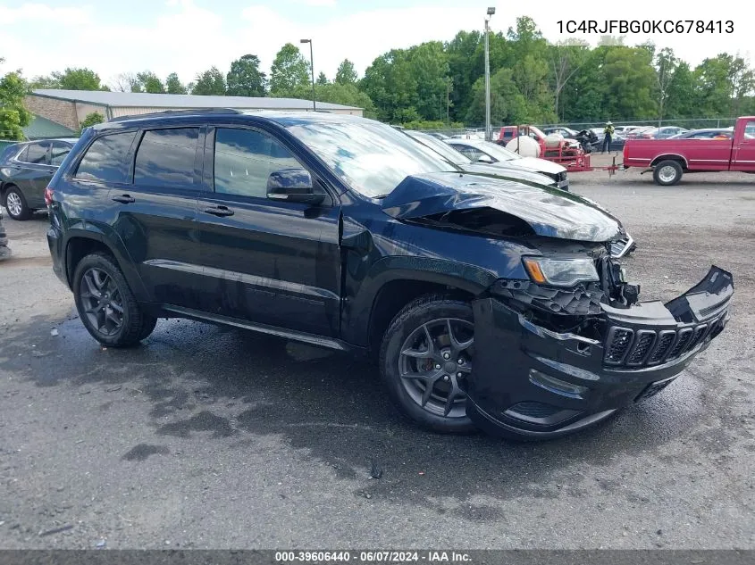 2019 Jeep Grand Cherokee Limited X 4X4 VIN: 1C4RJFBG0KC678413 Lot: 39606440