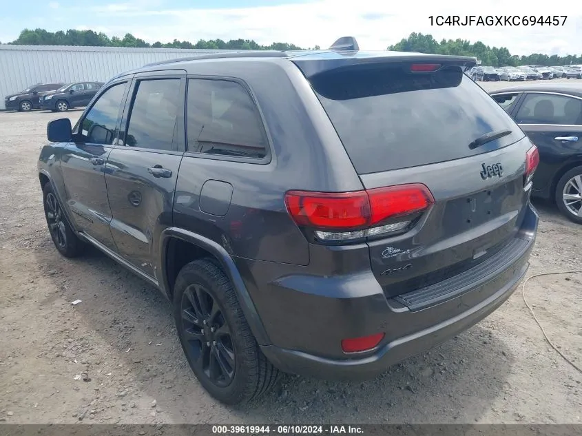 1C4RJFAGXKC694457 2019 Jeep Grand Cherokee Altitude 4X4