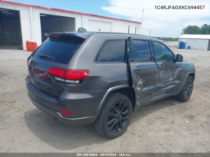 1C4RJFAGXKC694457 2019 Jeep Grand Cherokee Altitude 4X4