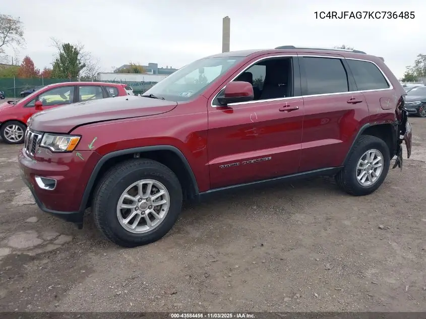 1C4RJFAG7KC736485 2019 Jeep Grand Cherokee Laredo E 4X4