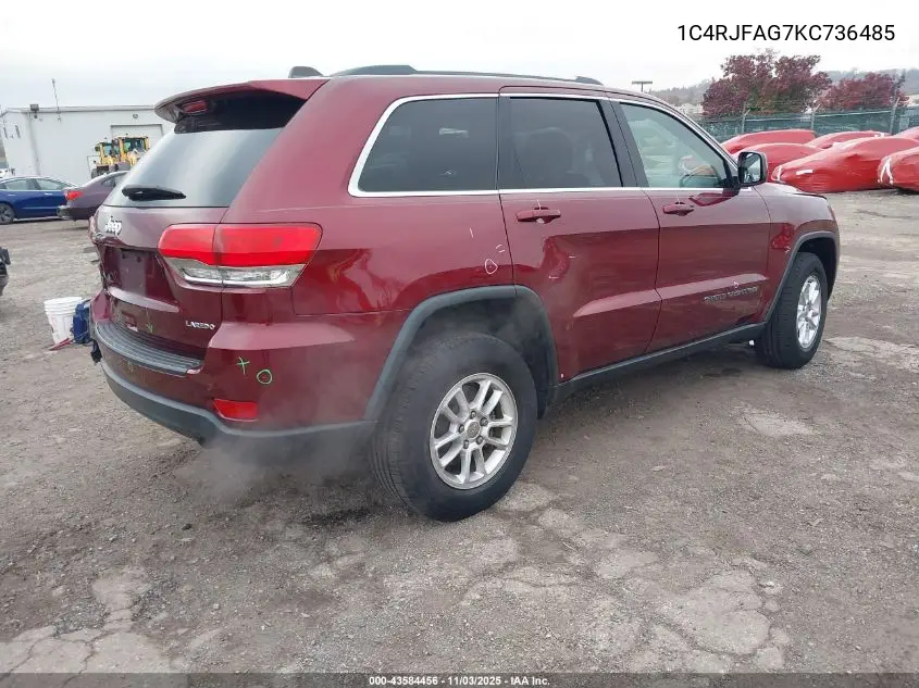 1C4RJFAG7KC736485 2019 Jeep Grand Cherokee Laredo E 4X4