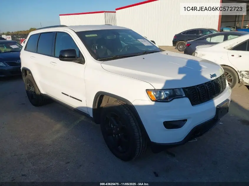 1C4RJEAG6KC572723 2019 Jeep Grand Cherokee Upland 4X2