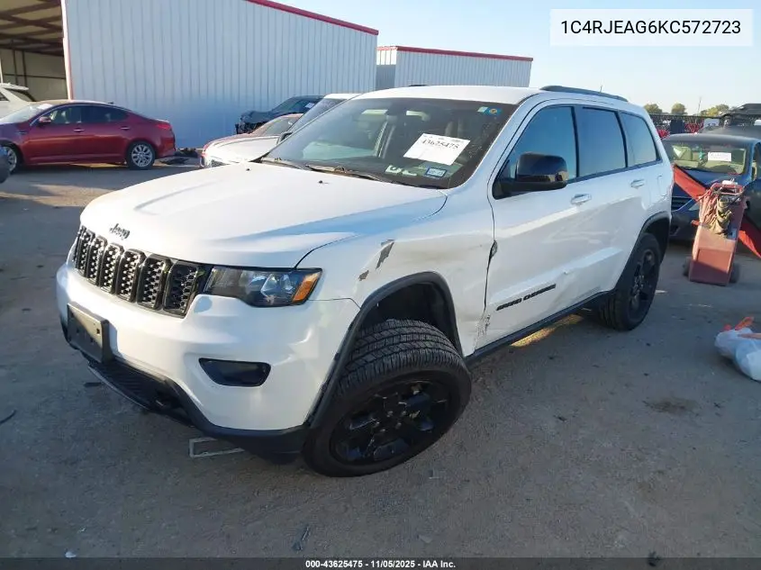 1C4RJEAG6KC572723 2019 Jeep Grand Cherokee Upland 4X2